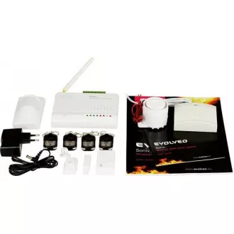 EVOLVEO Sonix - alarmă GSM fără fir (4 telecomenzi, senzor de mișcare PIR, senzor ușă / fereastră, difuzor extern, Android / iPhone EVOLVEO Sonix - alarmă GSM fără fir (4 telecomenzi, senzor de mișcare PIR, senzor ușă / fereastră, difuzor extern, Android / iPhone
