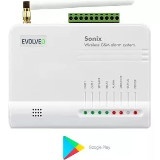 EVOLVEO Sonix - alarmă GSM fără fir (4 telecomenzi, senzor de mișcare PIR, senzor ușă / fereastră, difuzor extern, Android / iPhone EVOLVEO Sonix - alarmă GSM fără fir (4 telecomenzi, senzor de mișcare PIR, senzor ușă / fereastră, difuzor extern, Android / iPhone