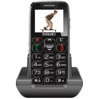 EVOLVEO EasyPhone, telefon mobil pentru seniori cu suport de încărcare (negru) EVOLVEO EasyPhone, telefon mobil pentru seniori cu suport de încărcare (negru)