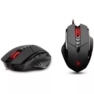 Mouse de gaming A4tech BLOODY V7, până la 3200 DPI, tehnologie V-Track, memorie de 160 KB, USB, CORE 2, plăcuțe metalice