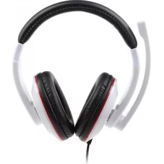 Căști GEMBIRD cu microfon MHS-001GW, alb lucios
