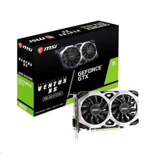 MSI VGA NVIDIA GeForce GTX 1650 VENTUS XS D6 4G OC, 4GB GDDR6, 1xDP, 1x HDMI, 1xDVI