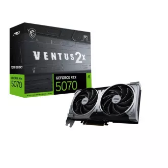 Placă video MSI VGA NVIDIA GeForce RTX 5070 12G VENTUS 2X OC, RTX 5070, 12GB GDDR7, 3xDP, 1xHDMI