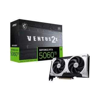 Placă video MSI VGA NVIDIA GeForce RTX 5060 Ti 8G VENTUS 2X OC PLUS, RTX 5060 Ti, 8GB GDDR7, 3xDP, 1xHDMI