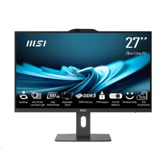 MSI PC AiO PRO AP272P 14M-886XEU, i7-14700, 27" FHD, Anti-Glare, Netactil, 16GB, 1TB SSD, N/A, Fără sistem de operare, Negru