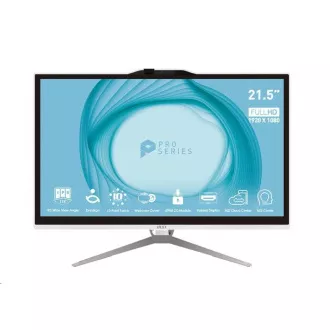 MSI PC AiO PRO AP222T, i3-13100, 21.5" FHD, 8GB, SSD de 512GB, UHD 730, fără sistem de operare, alb