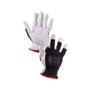 Mănuși combinate TECHNIK PLUS, alb-negru, mărimea 07