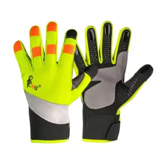 Mănuși CXS BENSON, combinate, galben-negru, accesorii de avertizare, mărimea 9