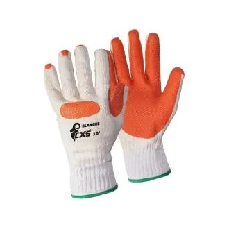 Mănuși CXS BLANCHE, îmbibate în latex, alb-portocaliu, mărimea 09 Mănuși CXS BLANCHE, îmbibate în latex, alb-portocaliu, mărimea 09