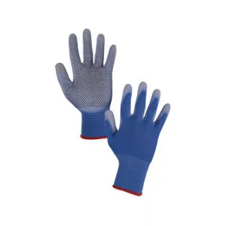 Mănuși BRITA DOTS, înmuiate în ținte PU și PVC, mărime: 6-7