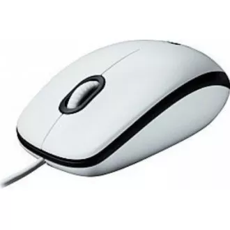 Logitech Mouse B100, alb