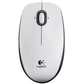 Logitech Mouse B100, alb