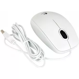 Logitech Mouse B100, alb