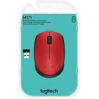 Mouse fără fir Logitech M171, roșu
