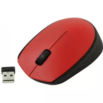 Mouse fără fir Logitech M171, roșu