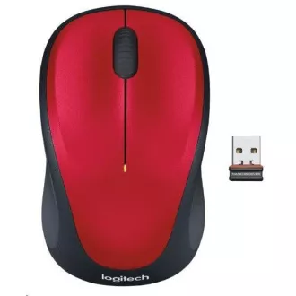 Mouse fără fir Logitech M235, roșu