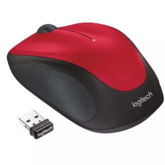 Mouse fără fir Logitech M235, roșu