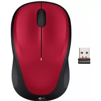 Mouse fără fir Logitech M235, roșu
