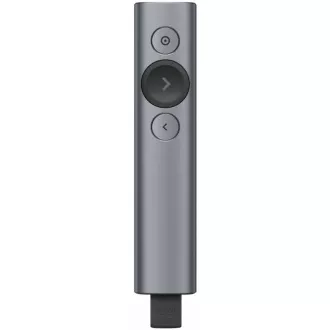 Prezentator Logitech Spotlight Plus, Wireless, Bluetooth, gri închis