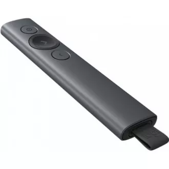 Prezentator Logitech Spotlight Plus, Wireless, Bluetooth, gri închis