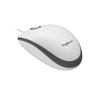 Logitech Mouse cu fir M100, alb, EMEA
