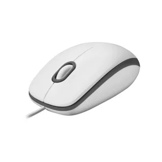 Logitech Mouse cu fir M100, alb, EMEA