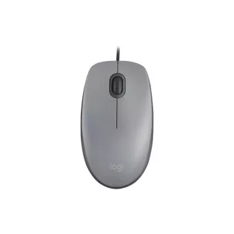 Logitech Mouse Corded M110 silențios, gri, EMEA