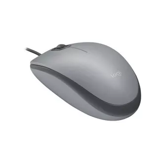 Logitech Mouse Corded M110 silențios, gri, EMEA