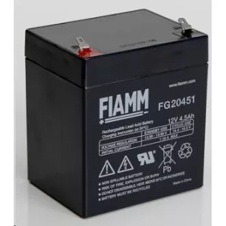 Baterie - Fiamm FG20451 (12V/4, 5Ah - Faston 187), durata de viata 5 ani Baterie - Fiamm FG20451 (12V/4, 5Ah - Faston 187), durata de viata 5 ani