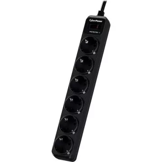CyberPower Surge Buster™ 6 prize, 1,8 m, germană, nou CyberPower Surge Buster™ 6 prize, 1,8 m, germană, nou