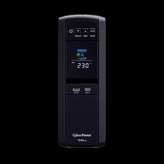 CyberPower PFC SineWave LCD GP UPS 1350VA/810W, prize Schuko