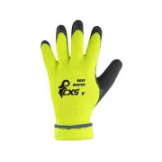 Mănuși CXS ROXY WINTER, iarnă, înmuiate în latex, negru-galben, mărimea 10