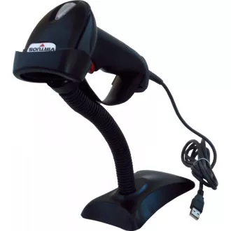 Cititor laser Virtuos HT-900A, USB (emulație tastatură / RS232), negru