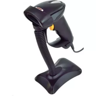 Cititor CCD Virtuos HT-310A rază lungă, USB (tastatură / RS232), suport, negru Cititor CCD Virtuos HT-310A rază lungă, USB (tastatură / RS232), suport, negru