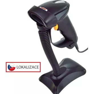 Cititor CCD Virtuos HT-310A rază lungă, USB (tastatură / RS232), suport, negru Cititor CCD Virtuos HT-310A rază lungă, USB (tastatură / RS232), suport, negru