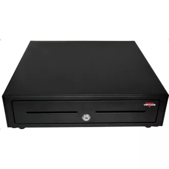 Sertar numerar Virtuos S-410C - cu cablu, dosar 4/8, 9-24V, negru