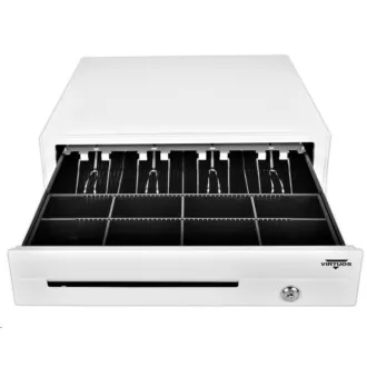 Sertar numerar Virtuos C420D - cu cablu, console metalice, 9-24V, alb