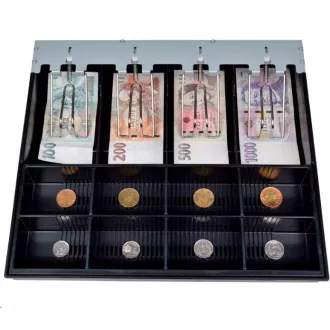 Sertar numerar Virtuos C420D - cu cablu, console metalice, 9-24V, alb