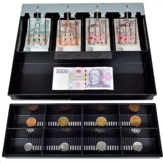Sertar numerar Virtuos C420D - cu cablu, console metalice, 9-24V, alb