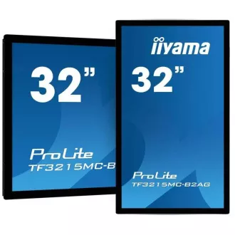 Iiyama ProLite TF3215MC-B2AG, 24/7, 80 cm (31,5 inchi), proiectat capacitiv, Full HD, kit (USB), negru
