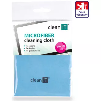 Lavetă de curățat din microfibră CLEAN IT, albastru deschis mic