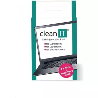 CLEAN IT Soluție de curățare ecran 200 ml cu o cârpă în capac