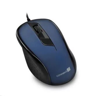 CONNECT IT Mouse optic, USB, albastru