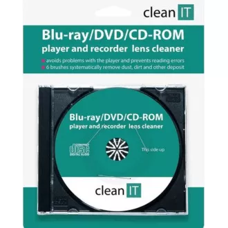CD de curățare CLEAN IT pentru playere Blu-ray / DVD / CD-ROM (înlocuitor pentru CL-32) CD de curățare CLEAN IT pentru playere Blu-ray / DVD / CD-ROM (înlocuitor pentru CL-32)