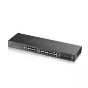 Switch Gigabit gestionat Zyxel GS2220-28 cu 28 porturi L2, 24x gigabit RJ45, 4x gigabit RJ45/SFP