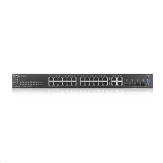 Switch Gigabit gestionat Zyxel GS2220-28 cu 28 porturi L2, 24x gigabit RJ45, 4x gigabit RJ45/SFP