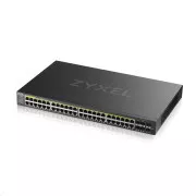 Zyxel GS2220-50HP 50 porturi L2 Managed Gigabit PoE Switch, 44x gigabit RJ45, 4x gigabit RJ45/SFP, 2x SFP, PoE 375W