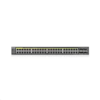 Zyxel GS2220-50HP 50 porturi L2 Managed Gigabit PoE Switch, 44x gigabit RJ45, 4x gigabit RJ45/SFP, 2x SFP, PoE 375W