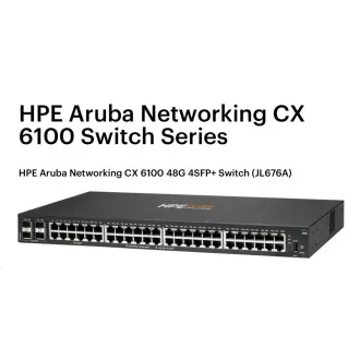 Comutator HPE Aruba Networking CX6100 48G 4SFP+ REÎNNOIT JL676A