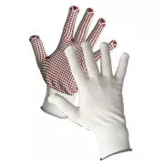 Mănuși de nailon GANNET, țintă din PVC. 10